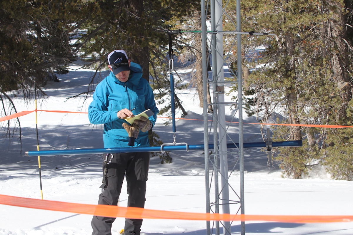 SNOTEL readings show snowpack and water content in the Sierra Nevada